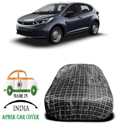 APNEK Car Cover For Tata Altroz (With Mirror Pockets)(Black, White)