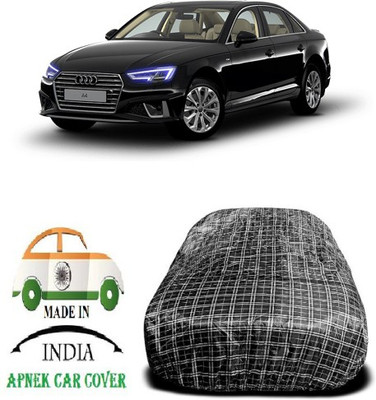 APNEK Car Cover For Audi A4 (With Mirror Pockets)(Black, White)