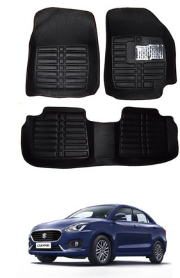 AYW Plastic 5D Mat For  Maruti Suzuki New Dzire(Black)