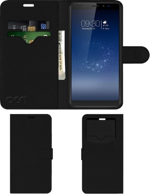 ACM Flip Cover for Micromax Canvas Infinity Hs2(Black, Cases with Holder, Pack of: 1)