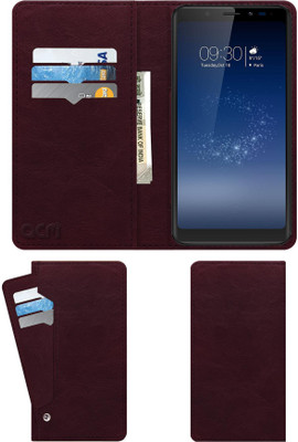 ACM Flip Cover for Micromax Canvas Infinity(Maroon, Cases with Holder, Pack of: 1)