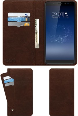 ACM Flip Cover for Micromax Canvas Infinity Hs2(Brown, Cases with Holder, Pack of: 1)
