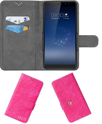 ACM Wallet Case Cover for Micromax Canvas Infinity Hs2(Pink, Cases with Holder, Pack of: 1)