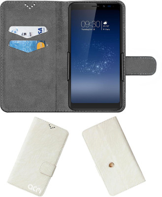 ACM Flip Cover for Micromax Canvas Infinity Hs2(White, Cases with Holder, Pack of: 1)