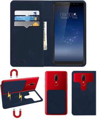ACM Flip Cover for Micromax Canvas Infinity Hs2(Blue, Cases with Holder, Pack of: 1)