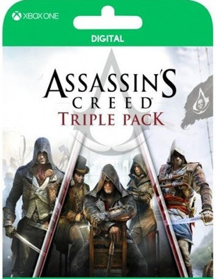 Assassin Creed Triple Pack ( Unity Black + Flag+ syndicate) Bundle Edition(Code in the Box - for Xbox One)