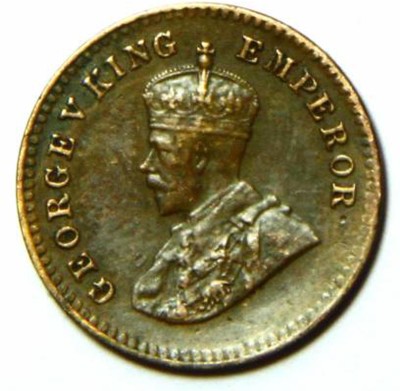 TRADITIONALSHOPPE BRITISH INDIA - 1/12 ANNA KING GEORGE V COPPER COIN_YEARS WILL BE CHANGED  Ancient Coin Collection(1 Coins)