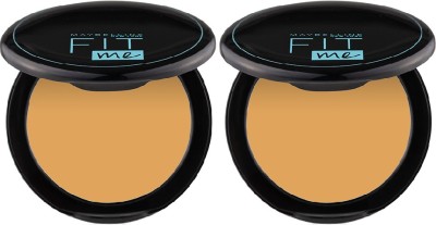 MAYBELLINE NEW YORK Fit Me Compact Powder - 230, 8 g (Pack of 2) Compact(Shade 230, 16 g)