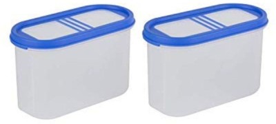 Cutting EDGE Plastic Utility Container  - 1200 ml(Pack of 2, Blue, Clear)