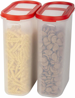 Cutting EDGE Plastic Utility Container  - 2400 ml(Pack of 2, Red)