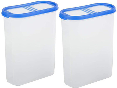 Cutting EDGE Plastic Utility Container  - 2400 ml(Pack of 2, Blue, White)
