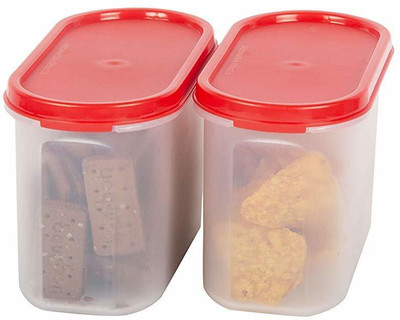 Cutting EDGE Plastic Utility Container  - 1200 ml(Pack of 2, Red)
