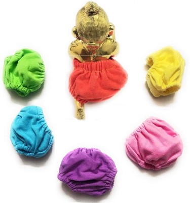 KindleCraft Laddu Gopal Ji Nappy with Grip for Size 3 / (Combo - Set of 6), CHADDI for Laddu Gopal Ji Dress(Cotton)