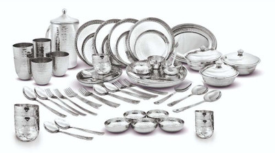 KLOUD9 Pack of 74 Stainless Steel K9005 Dinner Set(Silver)