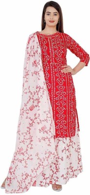 BHAWANA TEXTILES Women Kurta Sharara Set