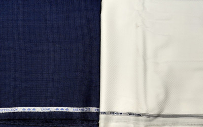 Raymond Cotton Blend Solid Shirt & Trouser Fabric