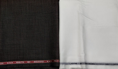Raymond Cotton Blend Solid Shirt & Trouser Fabric
