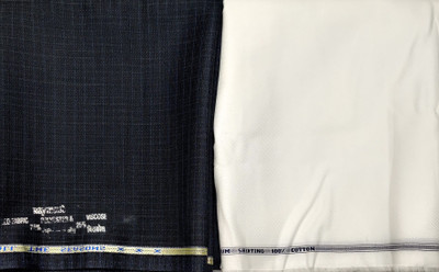 Raymond Cotton Blend Solid Shirt & Trouser Fabric
