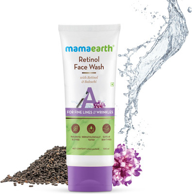 Mamaearth Retinol  for Fine Lines & Wrinkles with Retinol & Bakuchi Face Wash(100 ml)