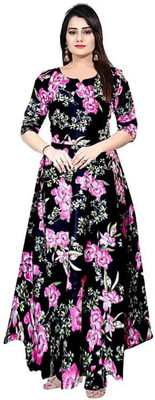 The Fam Studio Flared/A-line Gown(Multicolor)