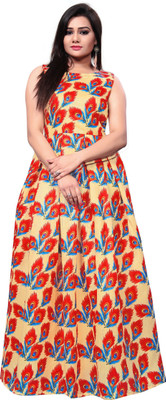 3Buddy Fashion Flared/A-line Gown(Red)