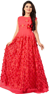 3Buddy Fashion Flared/A-line Gown(Red)