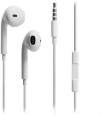 SYARA TKG_681F White Wired Earphone for all 3.5mm mobile Wired Headset(White, In the Ear)