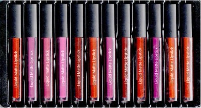 CIVAKI Beauty h-U-d-A Edition 12 pcs. Set Liquid Matte Lipstick(Multicolor, 60 ml)