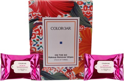 Colorbar Cosmetics Makeup Remover Wipes pack of 3(small)(20 ml)