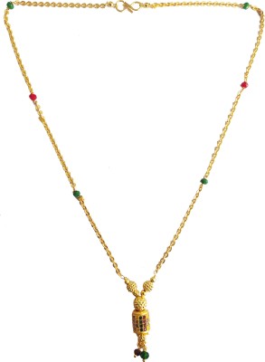 DCASE Latest Beautiful Design Golden Mangalsutra For Women Alloy, Metal Mangalsutra