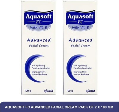 AQUASOFT Fc Advanced Facial Cream | Best Facial Moisturizer for Aging Skin(pack of 2)100g(200 g)