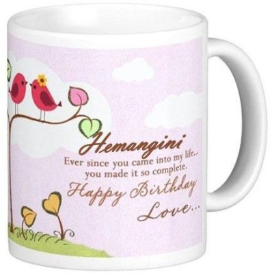 GNS Happy Birthday Hemangini Romantic Wish 92 Ceramic Coffee Mug(330 ml)