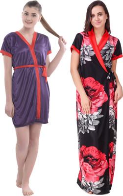 YUALIN CREATION Women Robe(Red)