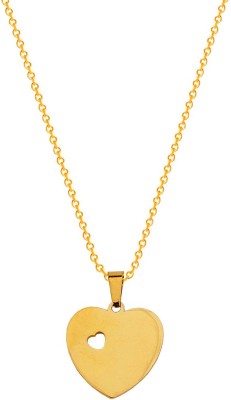 Sullery High Quality VaLentine Day Special Gift For Her Double Love Heart Shape Gold-plated Stainless Steel
