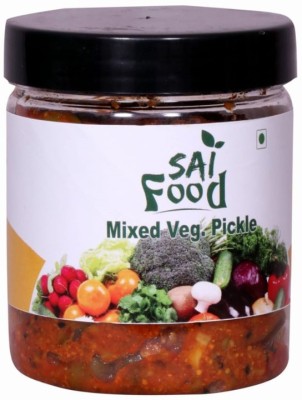 SAI Food Organic Mother Made Punjabi All in ONE Mixed Veg. Pickle We Serve Natural You Eat Natural No Artificial Colors & Flavors (250gm) Mixed Vegetable Pickle(250 g)