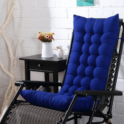 Femesta Cotton Chair Pad Pack of 1 Solid chair pad(Royal Blue)
