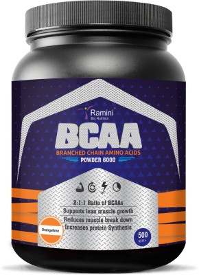 RAMINI BIONUTRITION BRANCHED CHAIN AMINO ACIDS - 500 gms BCAA(500 g, ORANGE LIME FLAVOUR)