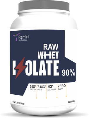 RAMINI BIONUTRITION RAW WHEY ISOLATE - UNFLAVORED - 1 Kg Whey Protein(1 kg, Unflavored)