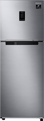 SAMSUNG 336 l Frost Free Double Door 2 Star Refrigerator(Refined Inox, RT37A4632S9/HL)