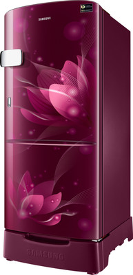 Samsung 192 L Direct Cool Single Door 3 Star (2021) Refrigerator with Base Drawer(Saffron Blue, RR20A1Z2YR8/HL)