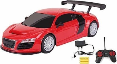 PARTISH Chargeable Racing Sports High Speed Remote Control Car for Kids (Red With Wing)(Red With Wing)