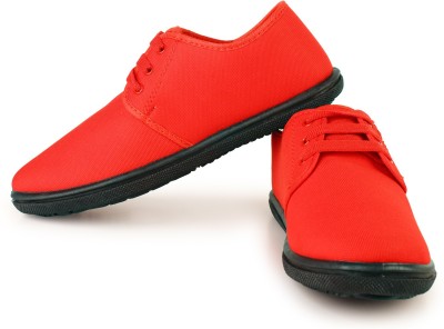 KANEGGYE Canvas shoes for Men Canvas Shoes For Men(Red , 10)