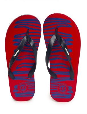 Appitite Men Flip Flops(Red , 8)