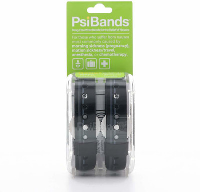PSI Acupressure Anti Nausea Wrist Band - Travel/Sea Sickness/Motion/Morning Sickness Wrist Support