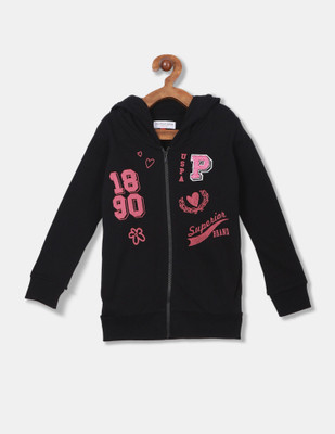 U.S. POLO ASSN. Full Sleeve Solid Girls Sweatshirt