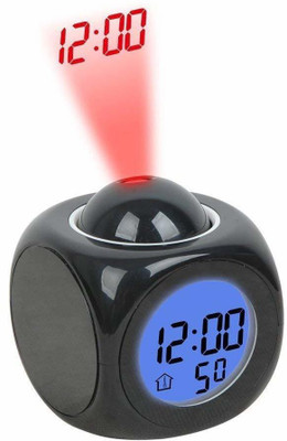 CRYSTALSAG Digital Black Clock