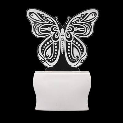 AFAST Attractive Butterfly 3D Illusion LED Night Lamp Night Lamp(10 cm, White)
