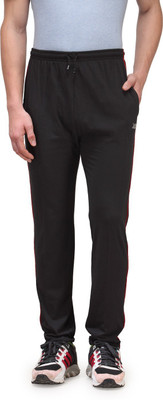 ALFA Solid Men Black Track Pants