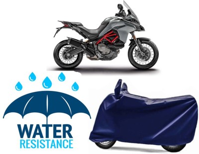 RONISH Waterproof Two Wheeler Cover for Ducati(Multistrada, Blue)