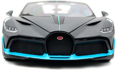 DEUSON ECOM 1:32 Scale Die-cast Metal Model Bugatti Divo Sport Pull Back Car Toy with Openable Doors, Light and Sound Effects for Boys Girls Kids(Black, Blue, Pack of: 1)